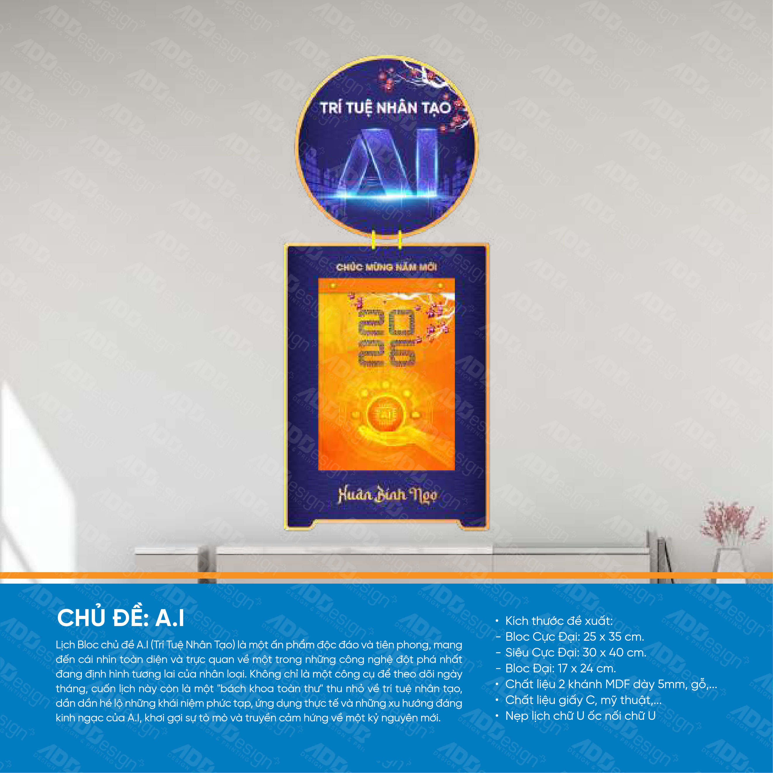 thiết kế và in ấn lịch blog addesign