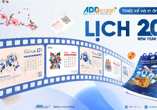 BỘ SƯU TẬP LỊCH BLOG 2026 ADDESIGN: THIẾT KẾ THU  HÚT & ĐẲNG CẤP IN ẤN