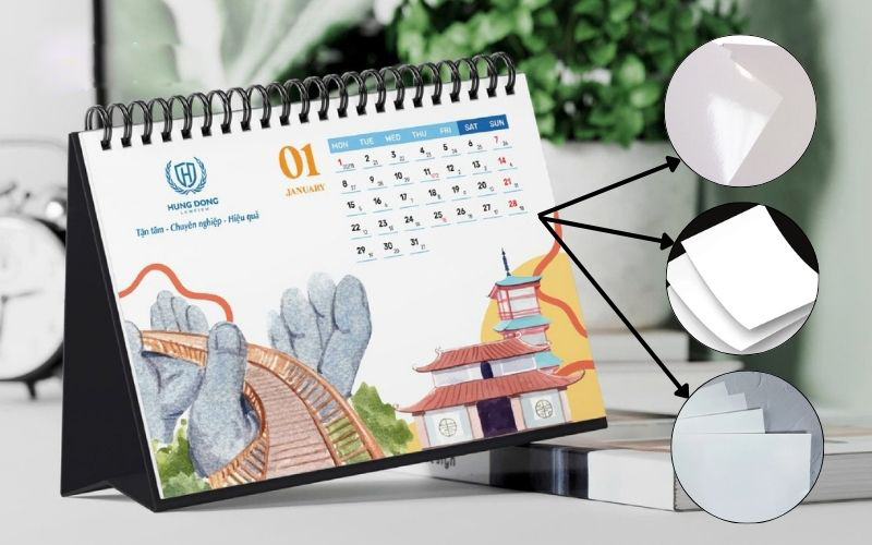thiết kế in ấn lịch để bàn ADDESIGN