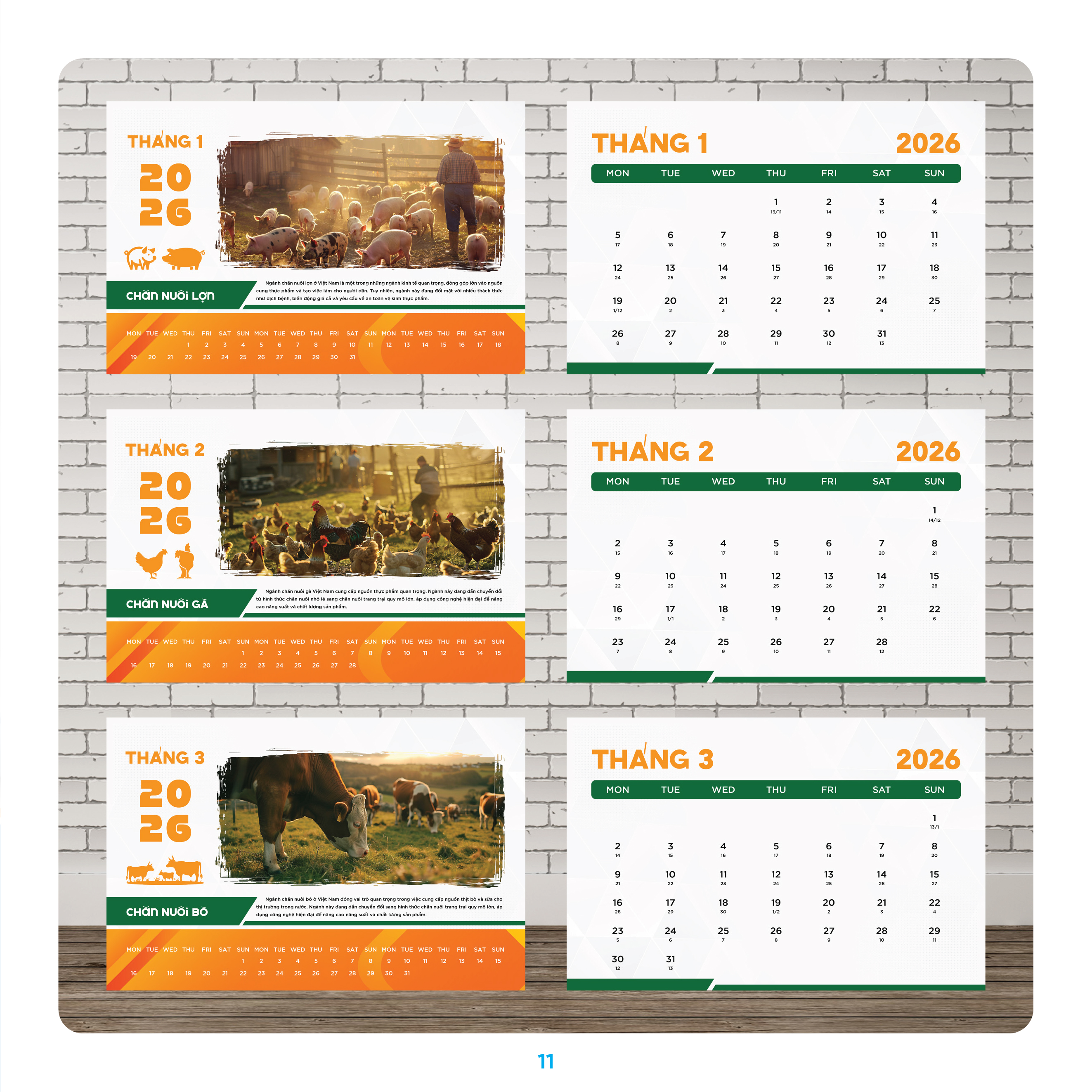 thiết kế in ấn lịch bàn addesign