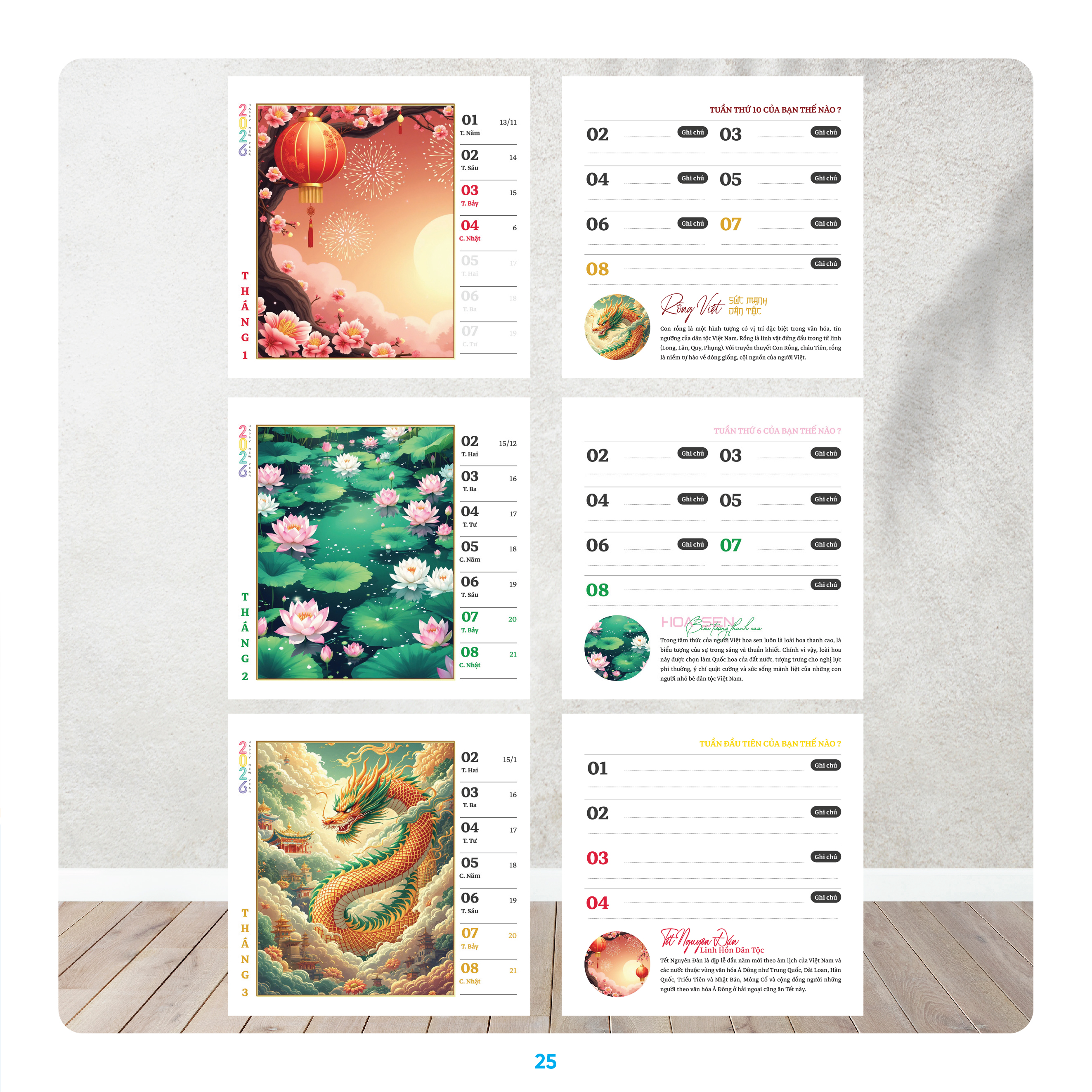 thiết kế in ấn lịch bàn addesign