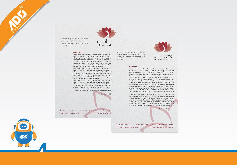 Thiết kế & In ấn Tiêu đề thư (Letterhead)