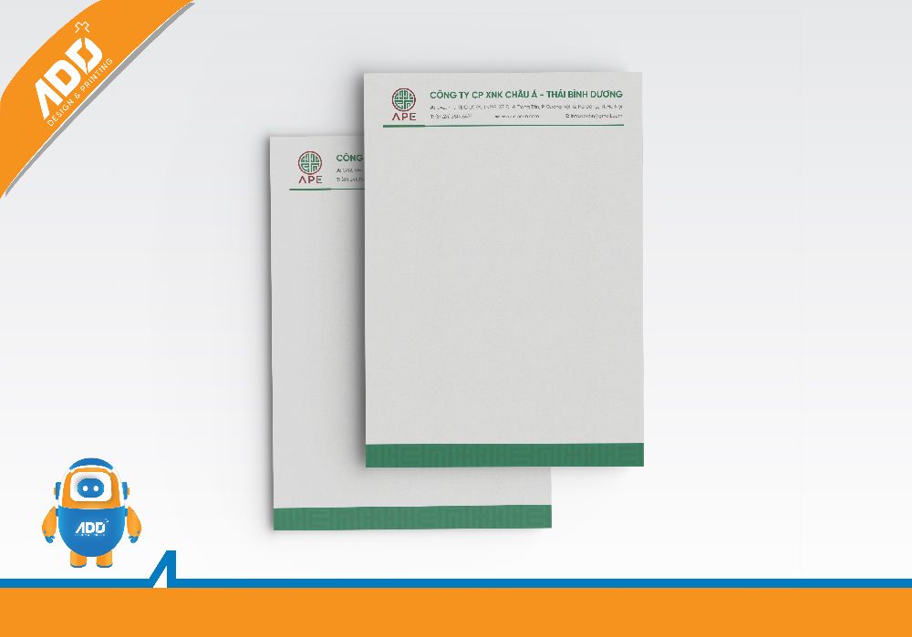 Thiết kế & In ấn Tiêu đề thư (Letterhead)