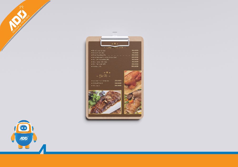 Thiết kế & In ấn Menu 