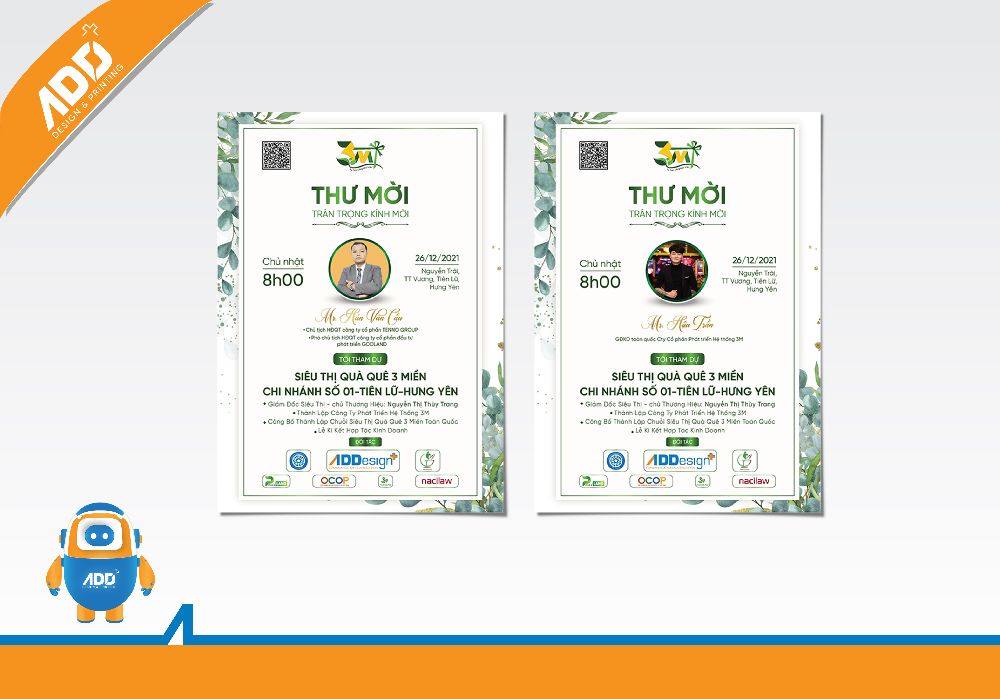 Thiết kế & In ấn Thiệp mời (Invitation)