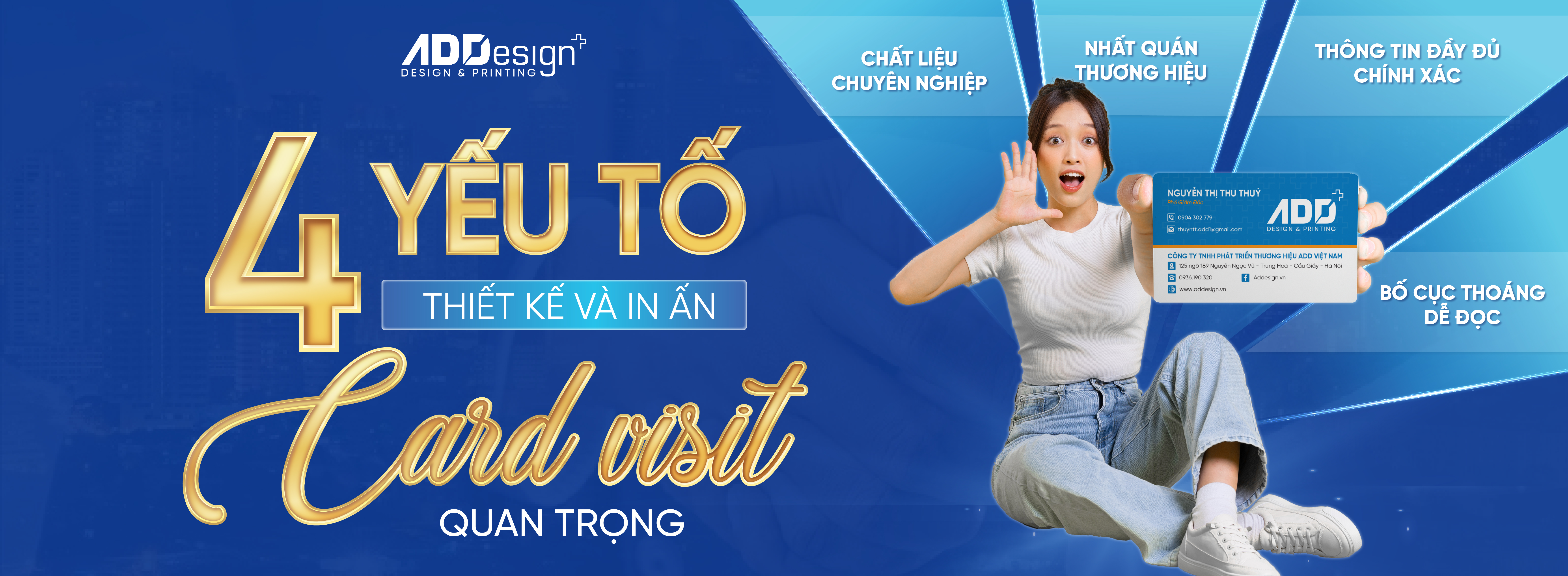 4 YẾU TỐ THIẾT KẾ VÀ IN ẤN CARD VISIT QUAN TRỌNG NHẤT