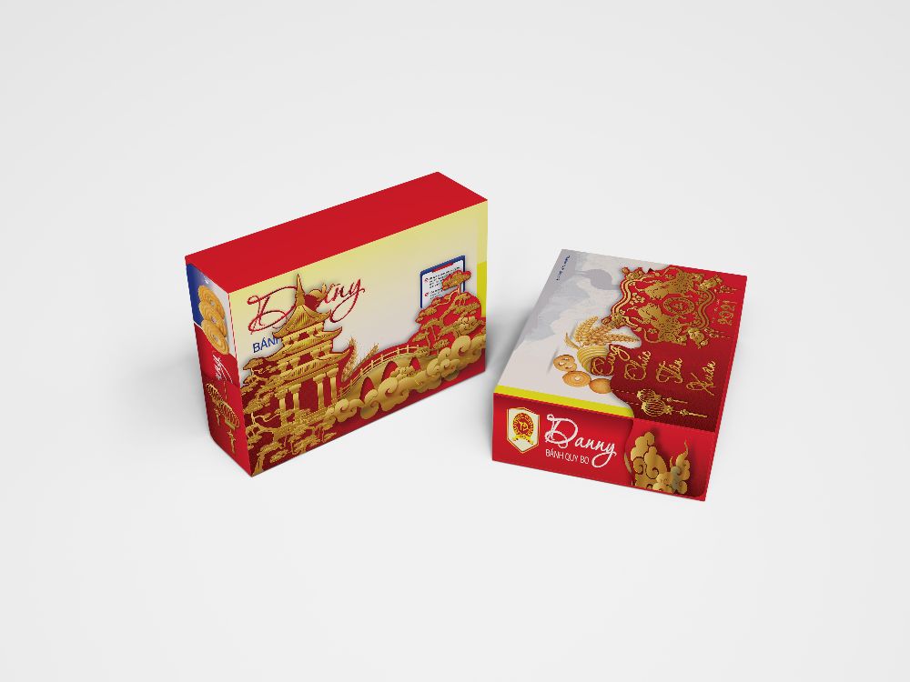 Thiết kế in ấn bao bì Bánh Tiến Đạt