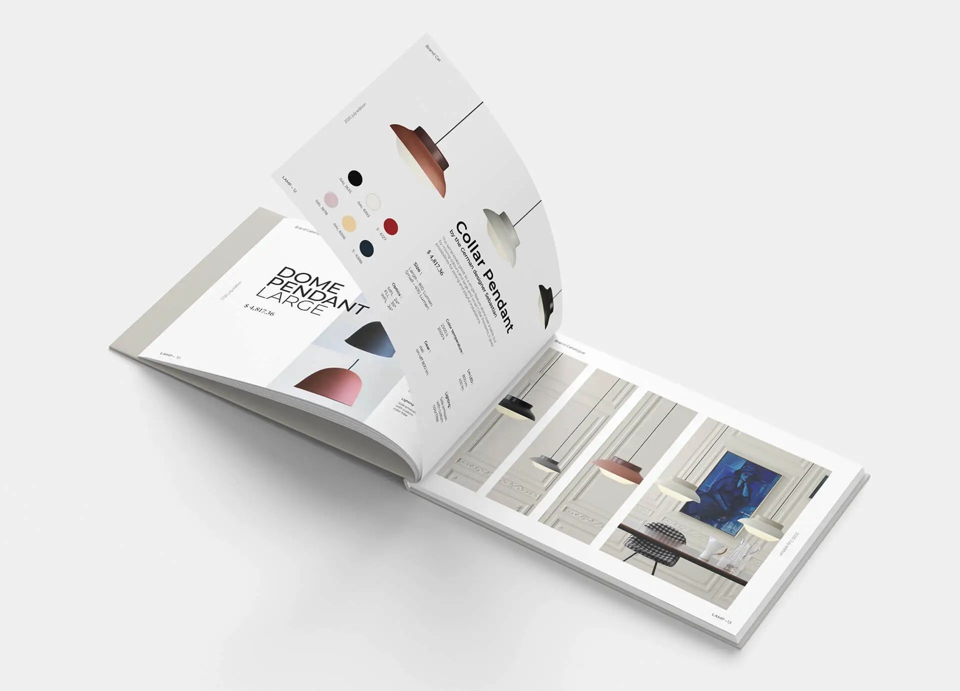 Mẫu Catalogue nội thất, thiết bị vệ sinh (Ảnh Behance)