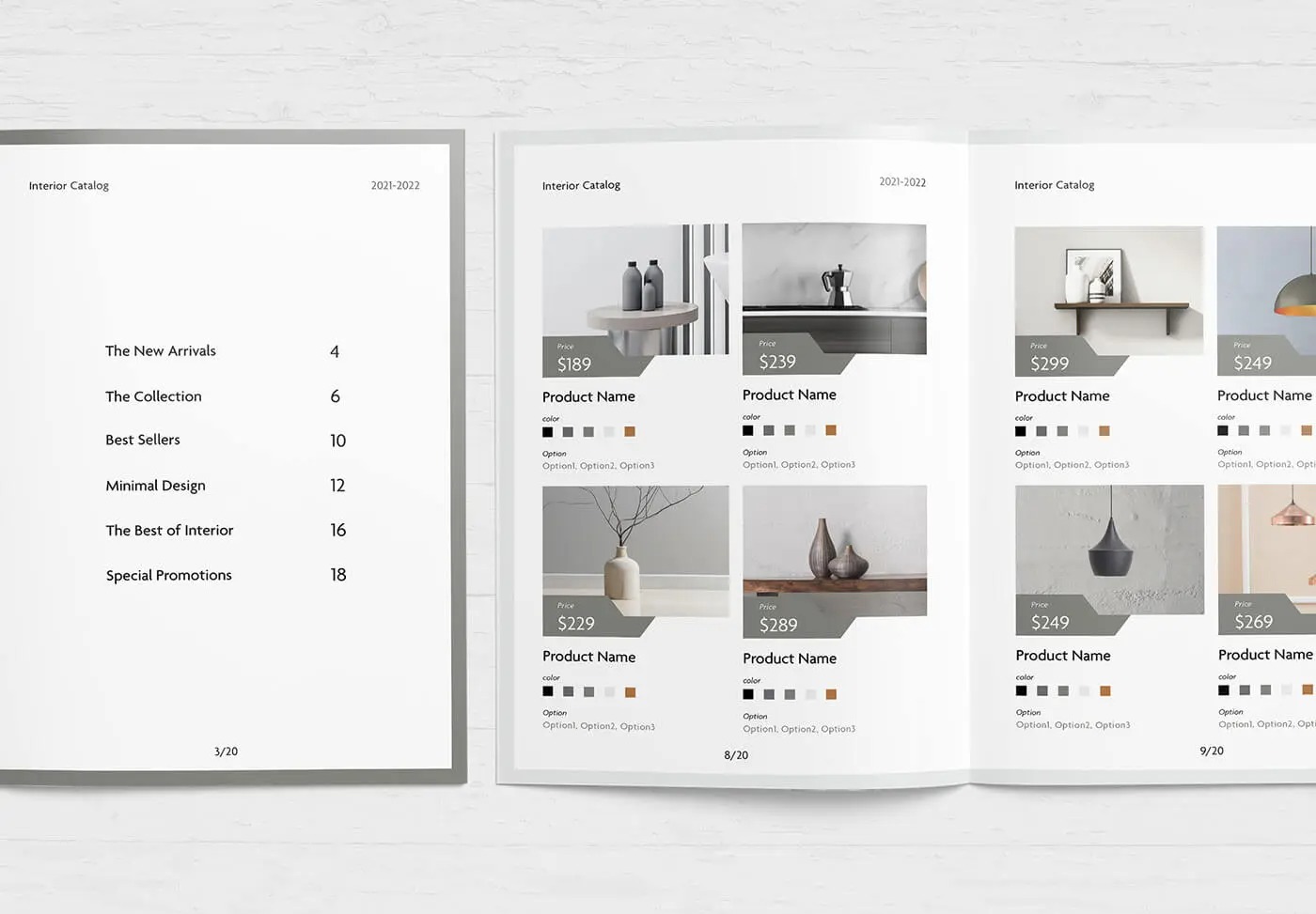 Mẫu Catalogue nội thất 