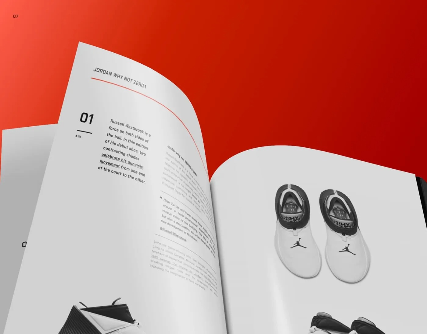 Mẫu Catalogue Jordan (Ảnh Behance)