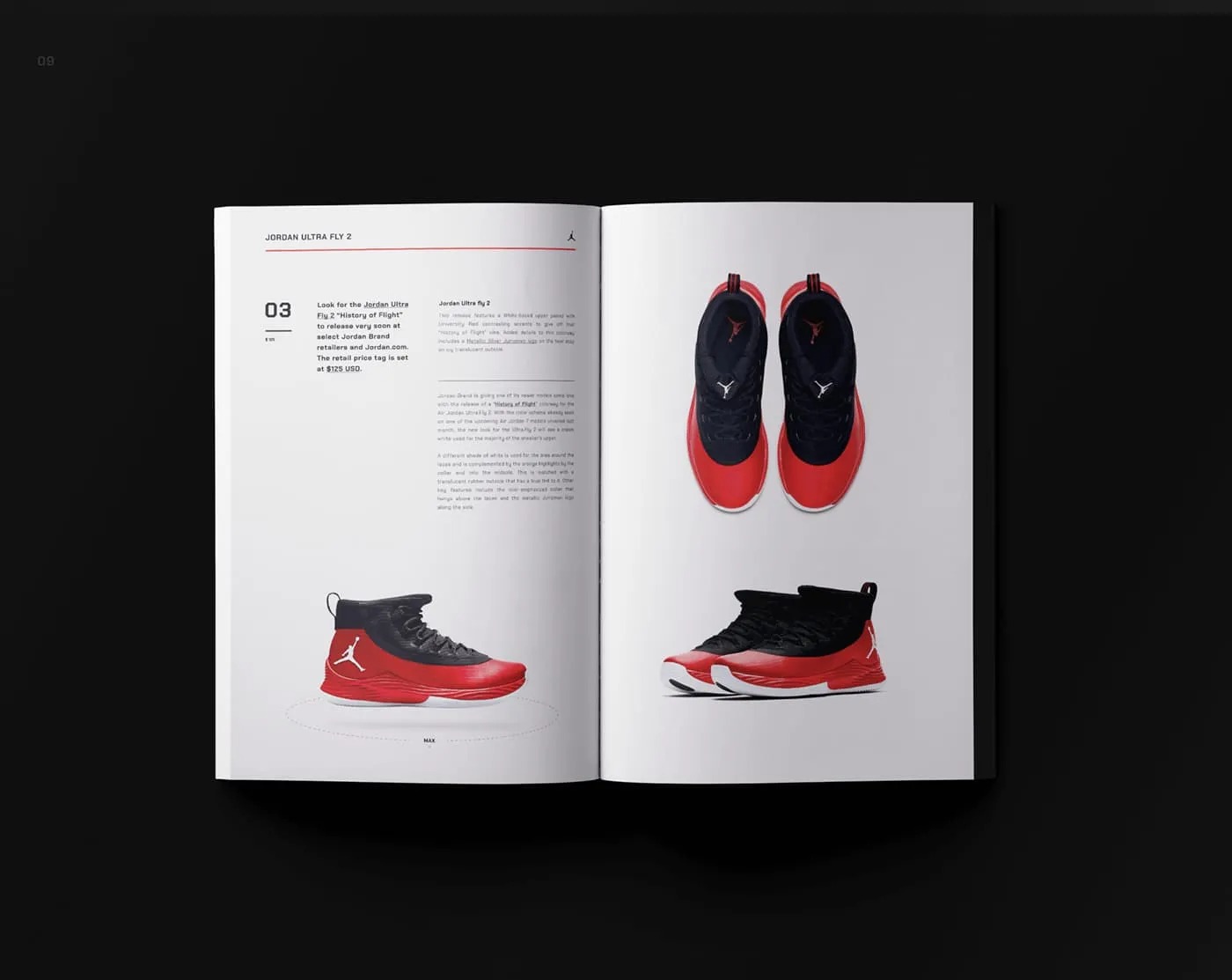 Mẫu Catalogue Jordan (Ảnh Behance)