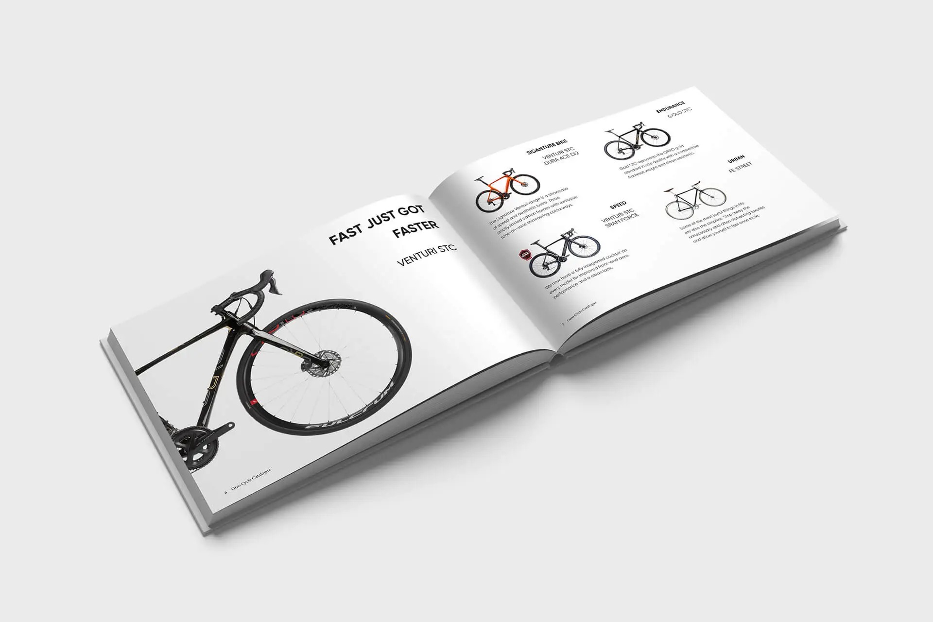 Mẫu Catalogue sản phẩm Xe đạp (Ảnh Behance)