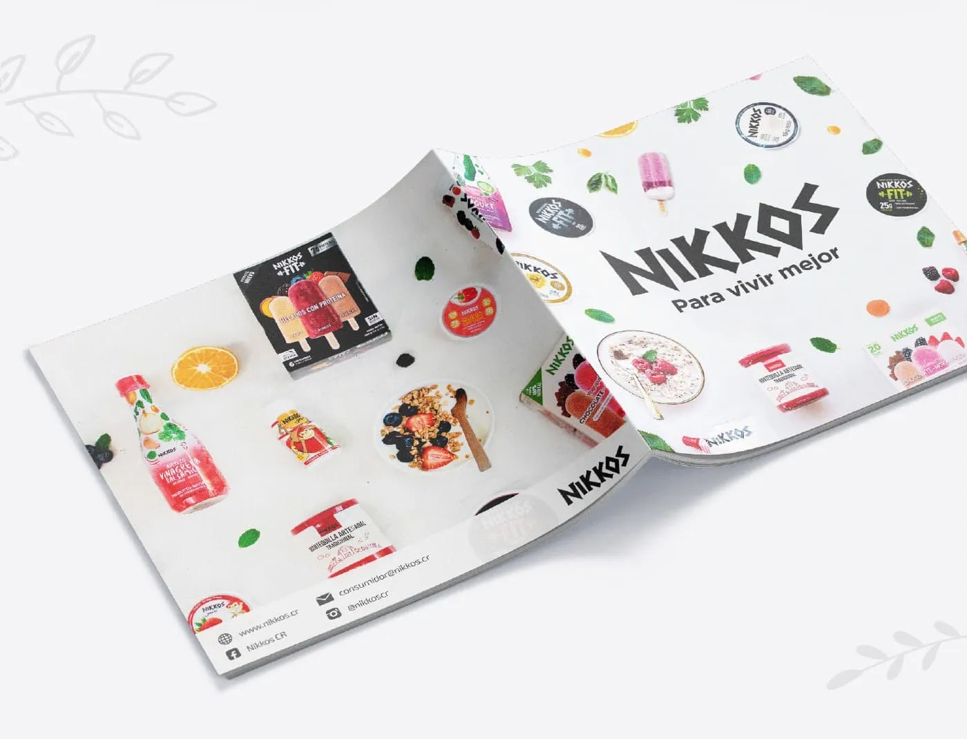 Mẫu Catalogue sản phẩm Nikkos (Ảnh Behance)