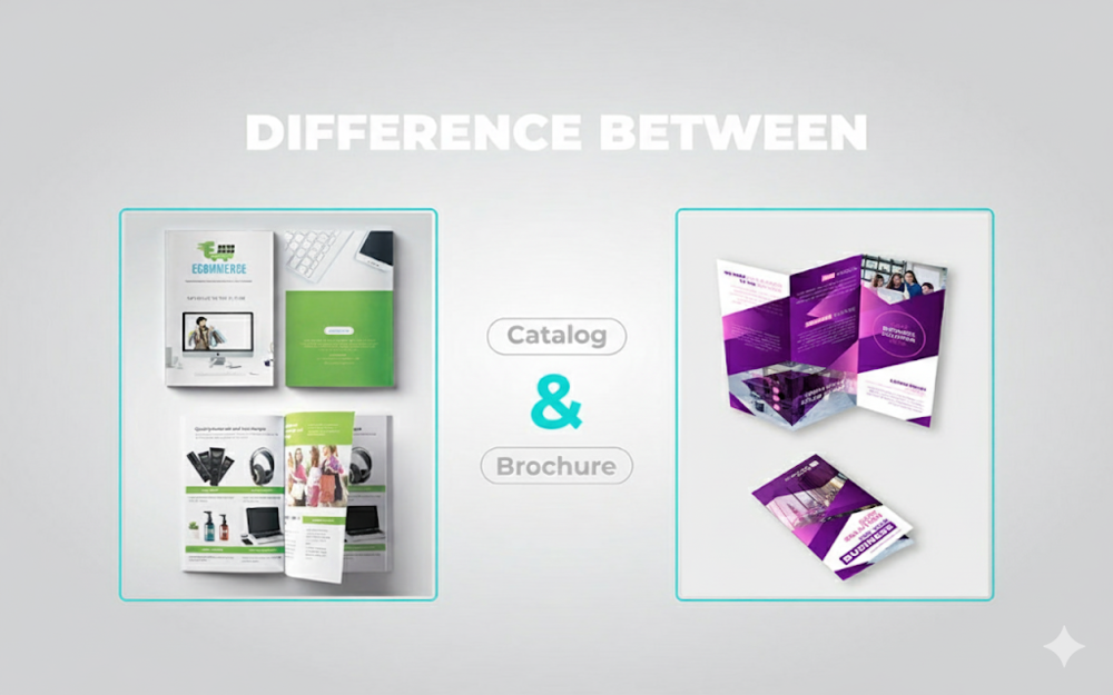 Catalogue vs Brochure – Khác biệt & ứng dụng
