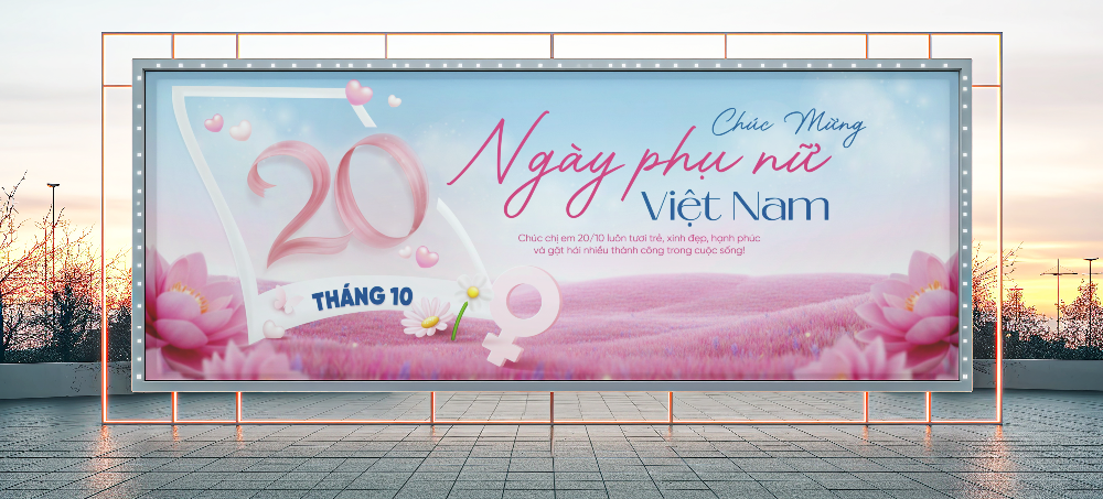 Facebook Cover Photo/ Banner Chào Mừng Ngày Phụ Nữ Việt Nam