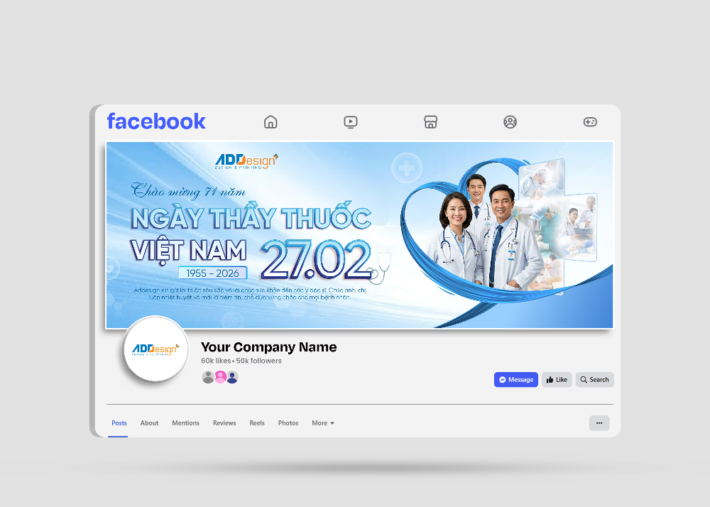 Facebook Cover Photo/ Banner Chào Mừng Ngày Thầy Thuốc VN 27/2