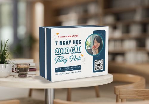 Bộ Thẻ FlashCard "2000 Câu Tiếng Anh Trong 7 Ngày"