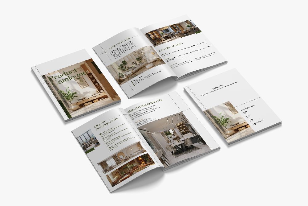 THIẾT KẾ & IN ẤN CATALOGUE THEO MẪU SẴN
