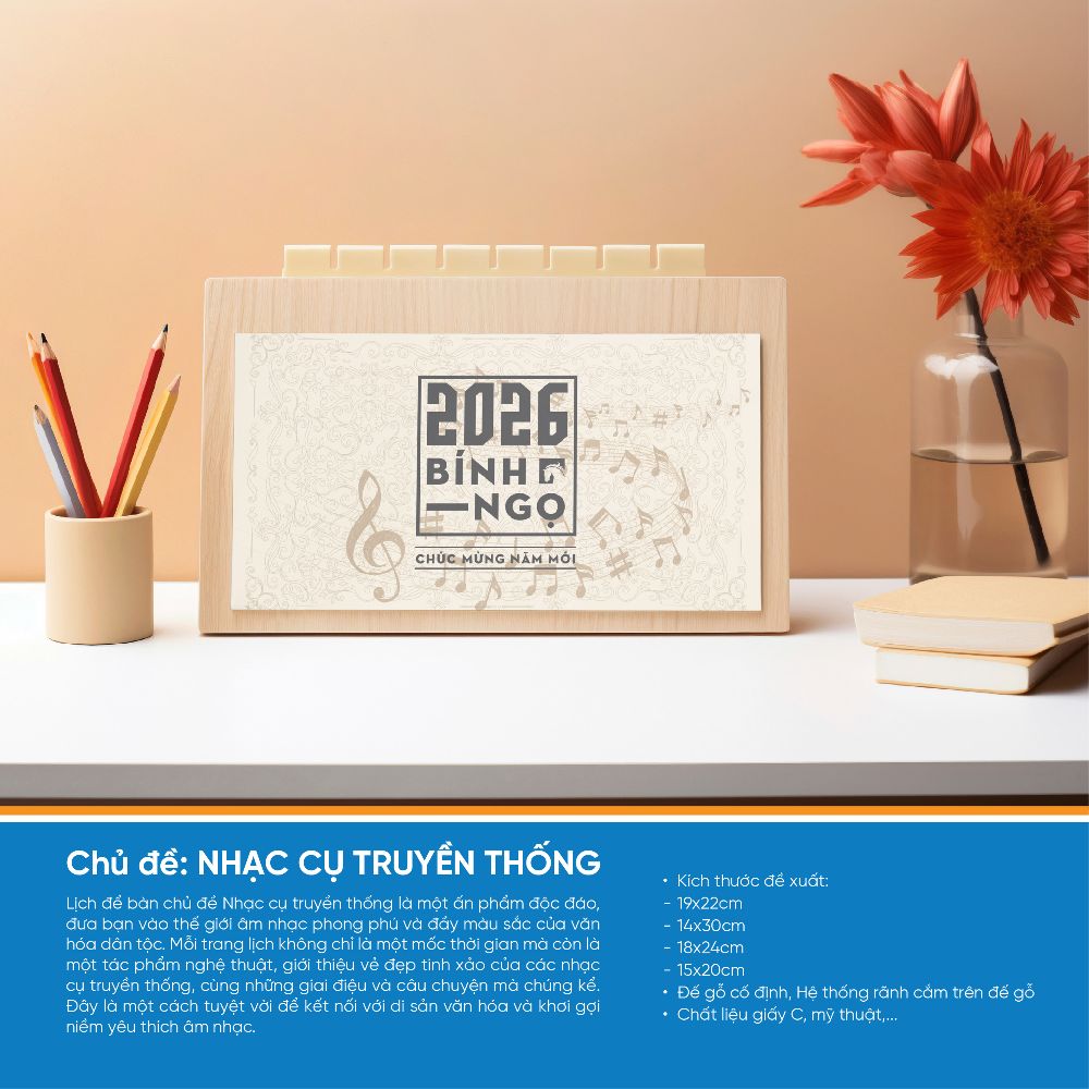 THIẾT KẾ & IN ẤN LỊCH ĐỂ BÀN