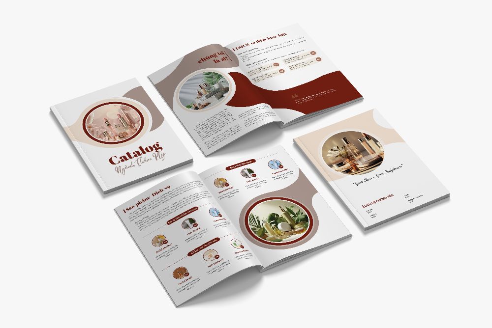 THIẾT KẾ & IN ẤN CATALOGUE THEO MẪU SẴN