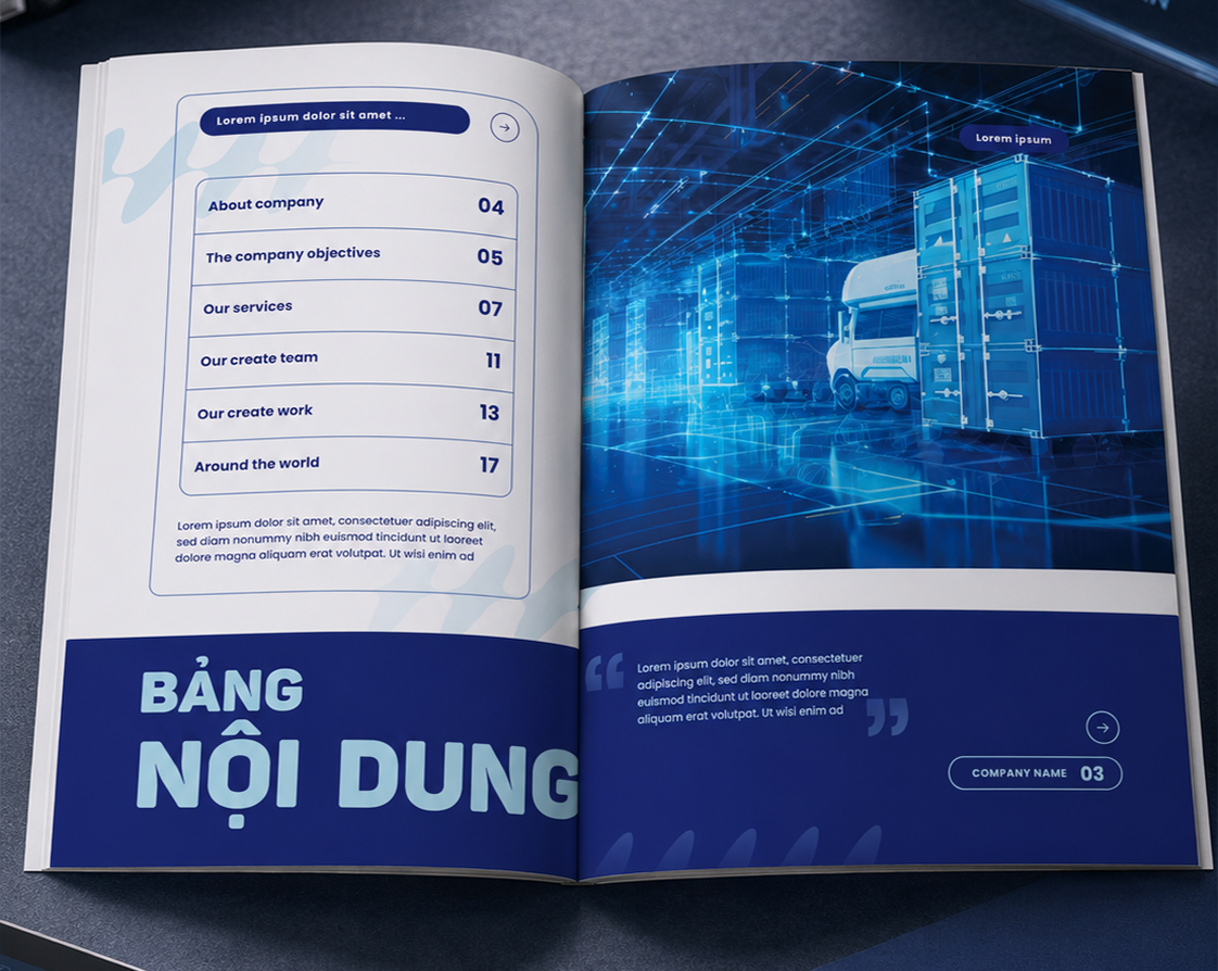 THIẾT KẾ VÀ IN ẤN PROFILE LOGISTICS