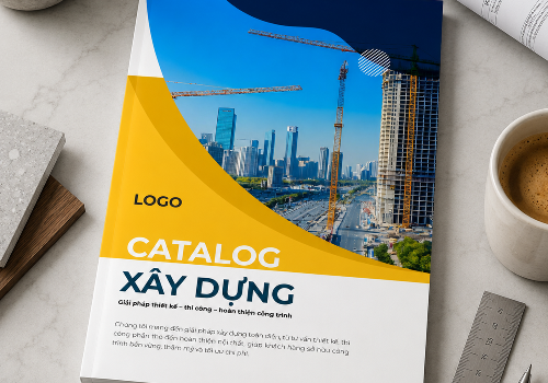 THIẾT KẾ VÀ IN ẤN CATALOGUE XÂY DƯNG THEO MẪU CÓ SẴN