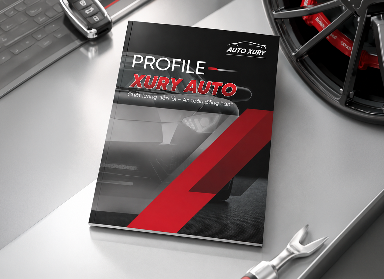 THIẾT KẾ VÀ IN ẤN PROFILE GARA AUTO THEO LAYOUT CÓ SẴN
