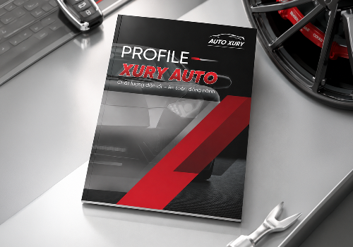 THIẾT KẾ VÀ IN ẤN PROFILE GARA AUTO THEO LAYOUT CÓ SẴN
