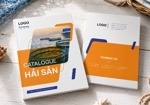 THIẾT KẾ VÀ IN ẤN CATALOGUE LĨNH VỰC NUÔI TRỒNG THUỶ HẢI SẢN THEO MẪU CÓ SẴN