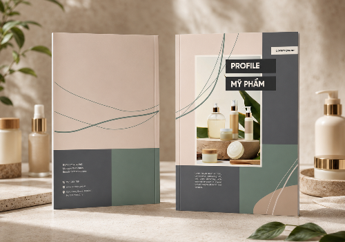 THIẾT KẾ VÀ IN ẤN FROFILE THEO LAYOUT CÓ SẴN LĨNH VỰC MỸ PHẨM