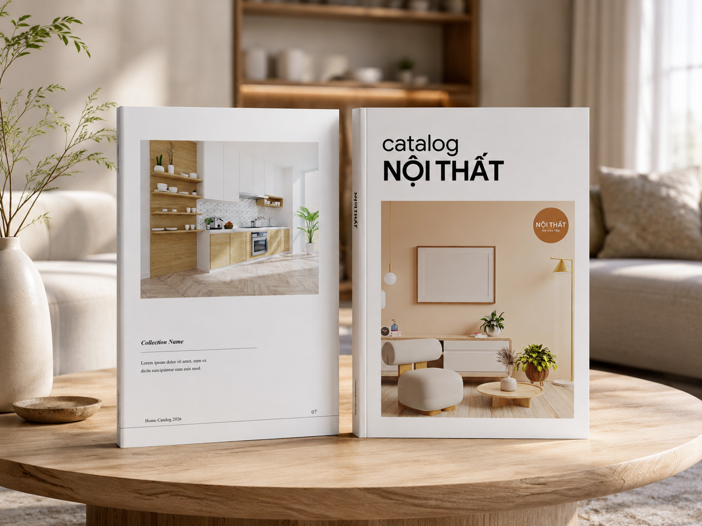 THIẾT KẾ VÀ IN ẤN CATALOGUE NỘI THẤT THEO LAYOUT CÓ SẴN