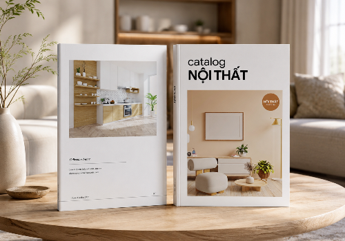 THIẾT KẾ VÀ IN ẤN CATALOGUE NỘI THẤT THEO LAYOUT CÓ SẴN